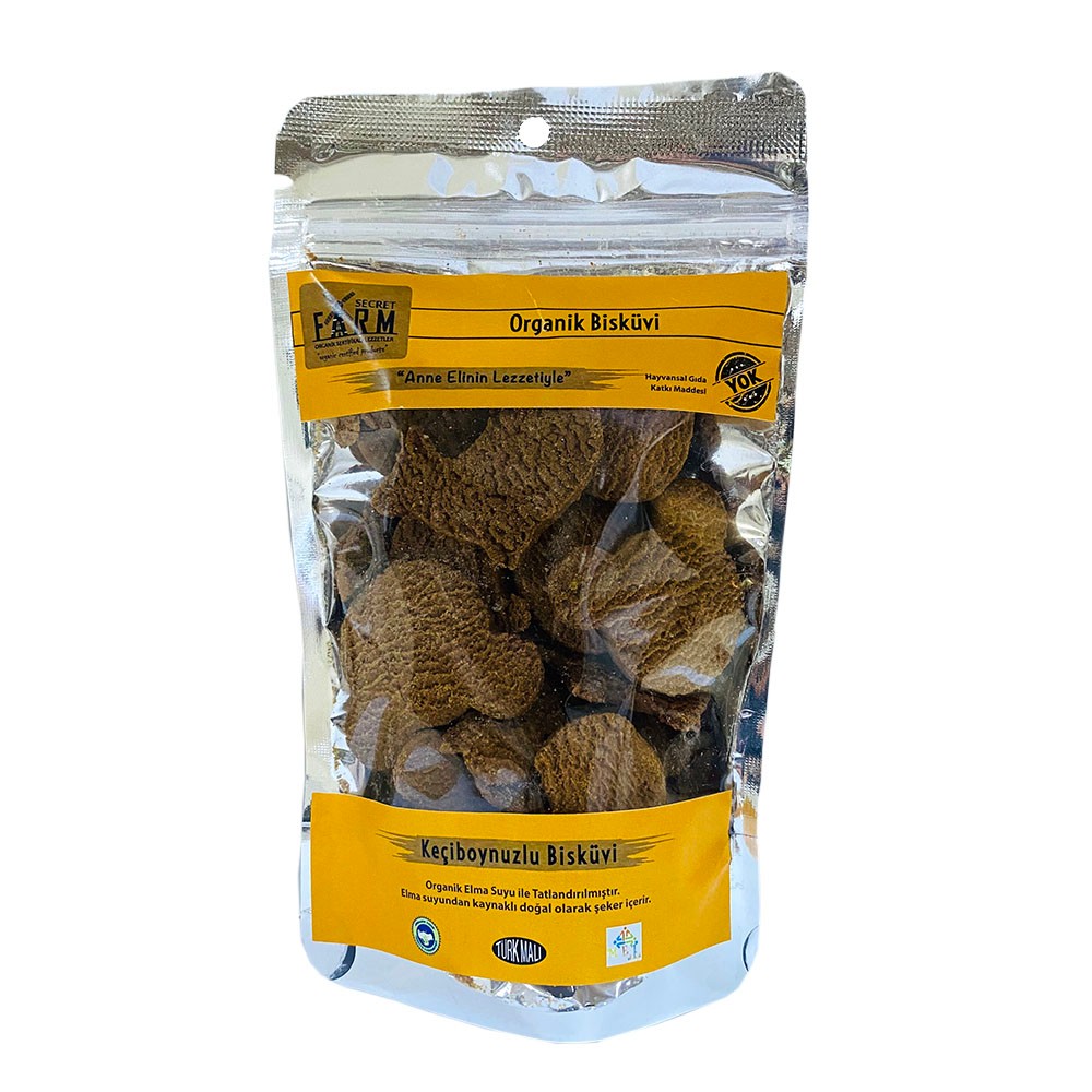 Secret Farm Organik Keçiboynuzlu Bisküvi 80gr