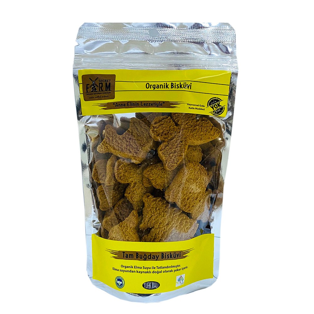 Secret Farm  Organik Tam Buğday Bisküvi 80gr