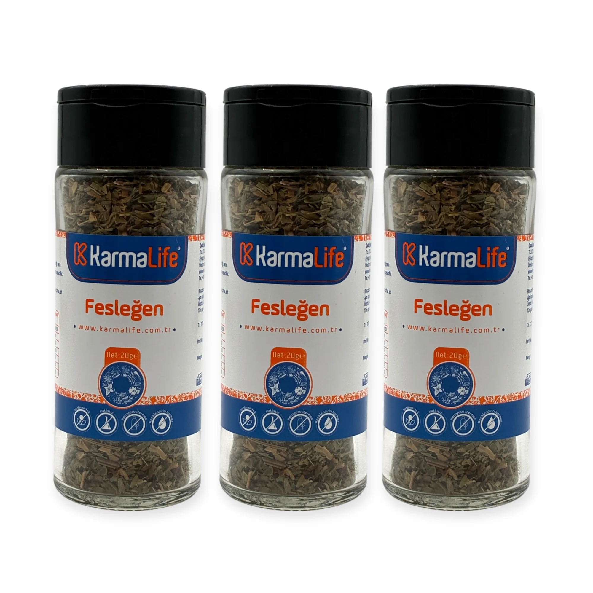 Karmalife Doğal Kuru Fesleğen 20Gr X3