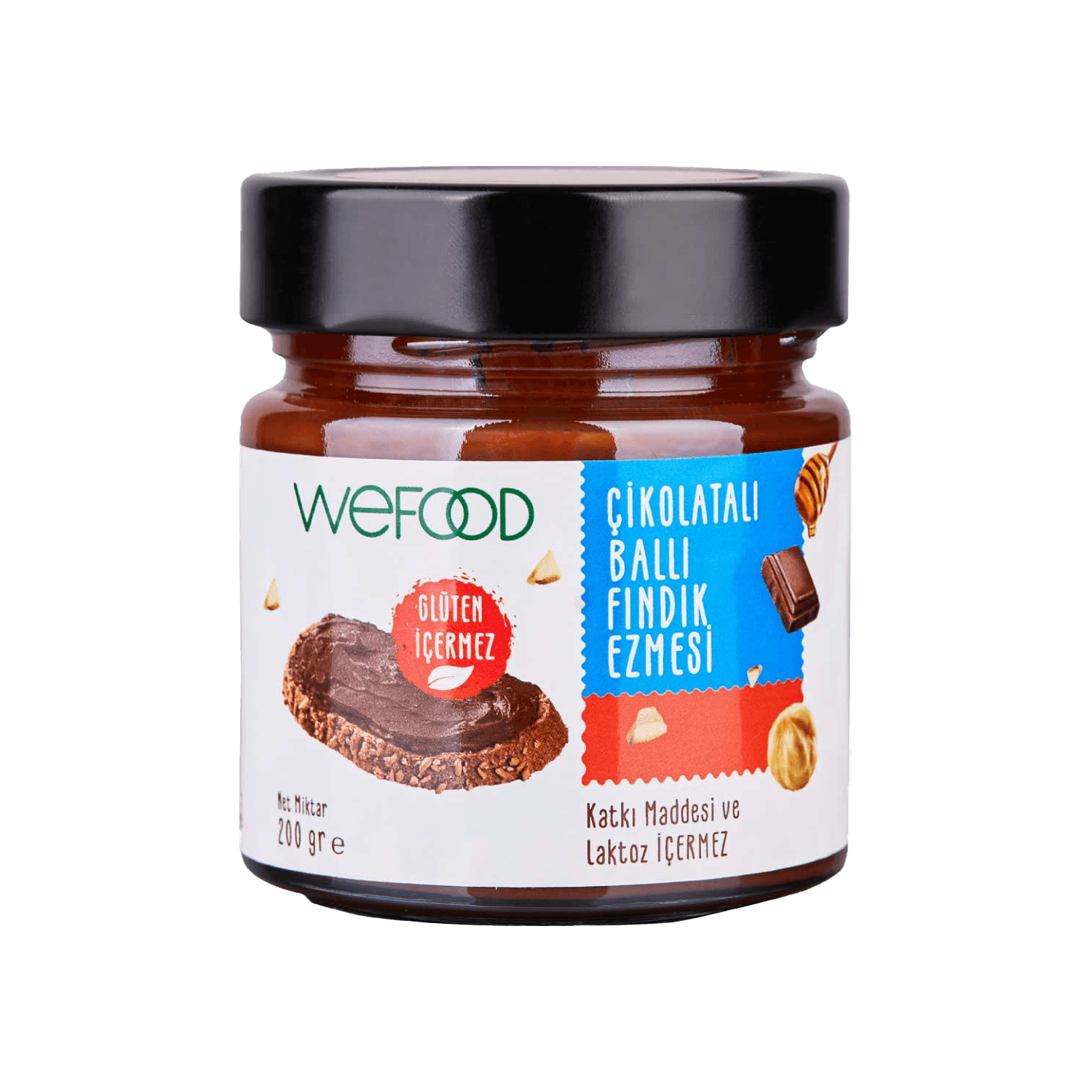 Wefood Fındık Ezmesi Çikolatalı Ballı 200gr