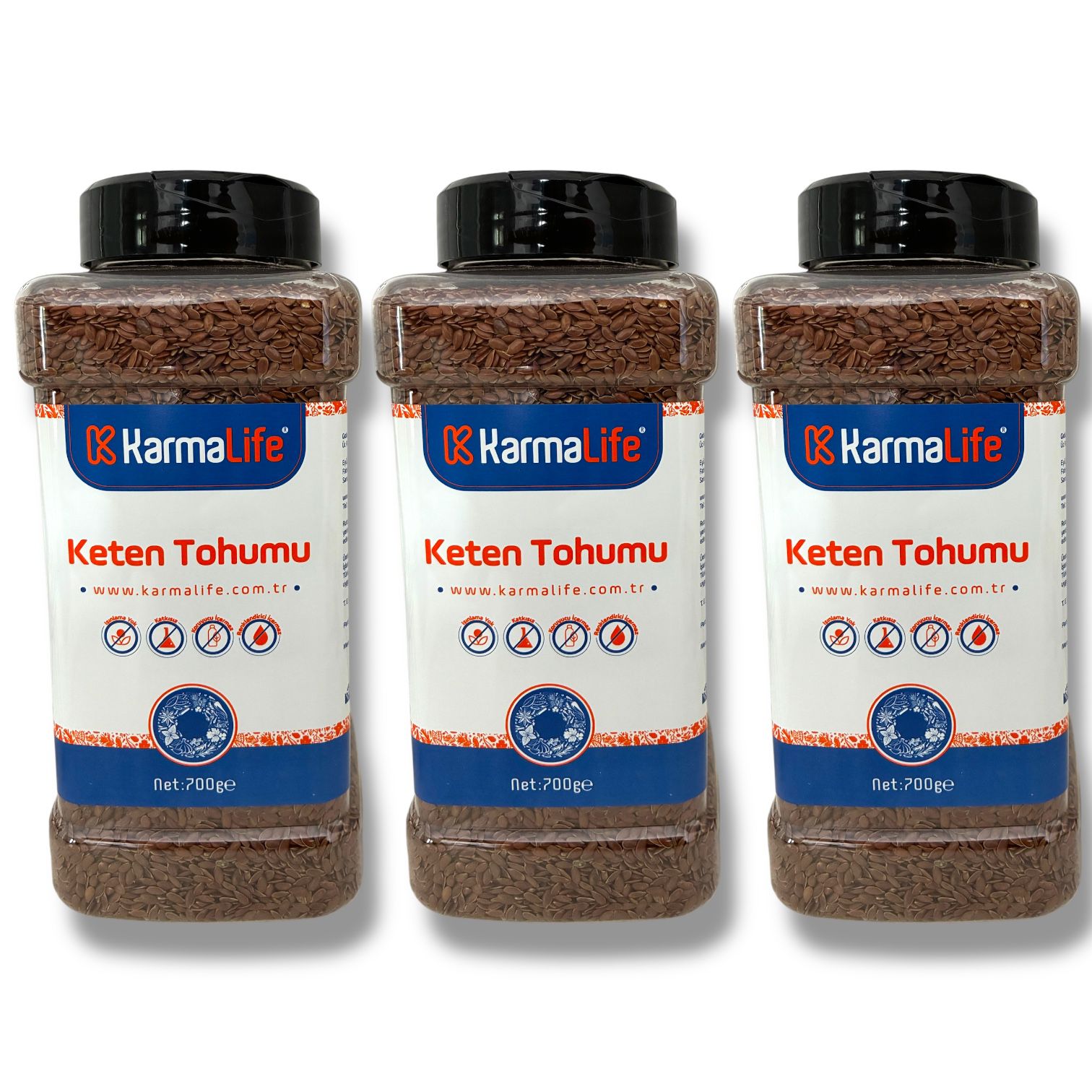 Keten Tohumu 700gr 3'lü Set (Işınlamasız, Katkısız)