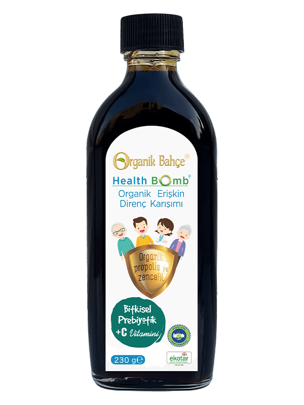 Organik Bahçe Healthbomb Organik Erişkin Direnç Şurubu 230gr