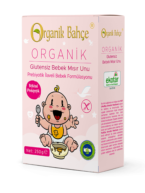 Organik Bahçe Organik Glutensiz Bebek Mısır Unu 250gr