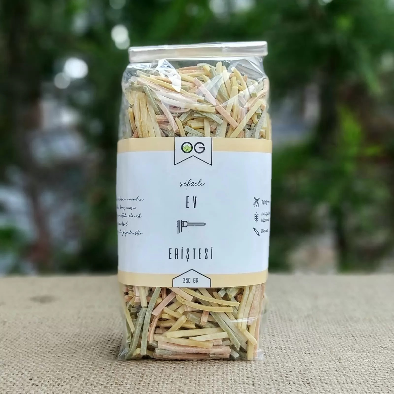 KARIŞIK SEBZELİ EV ERİŞTESİ 350 GR