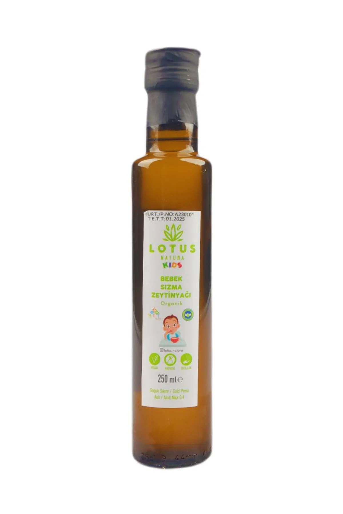 Organik Bebek Sızma Zeytinyağı 250ml