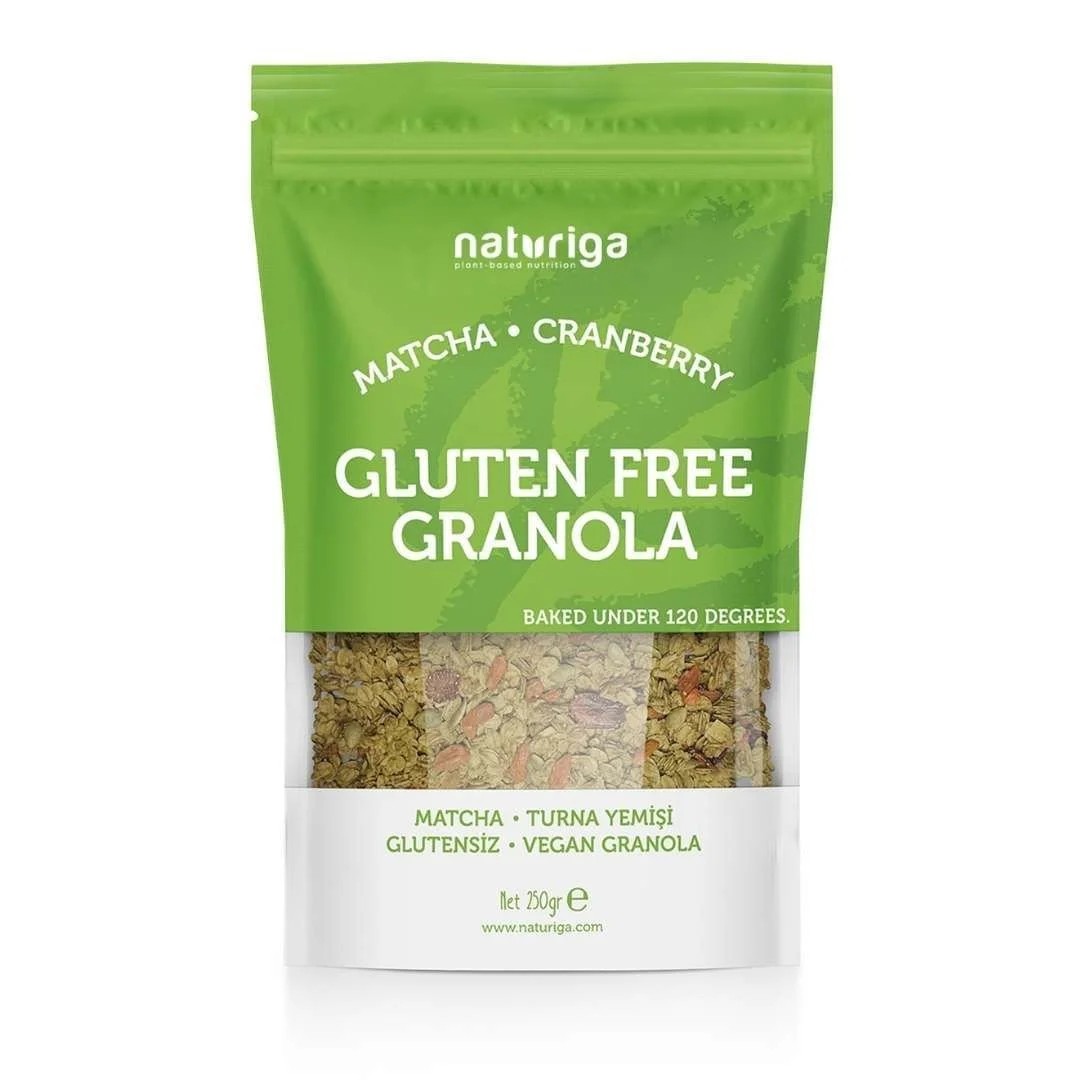 Naturiga Glutensiz Granola Matcha lı 250gr