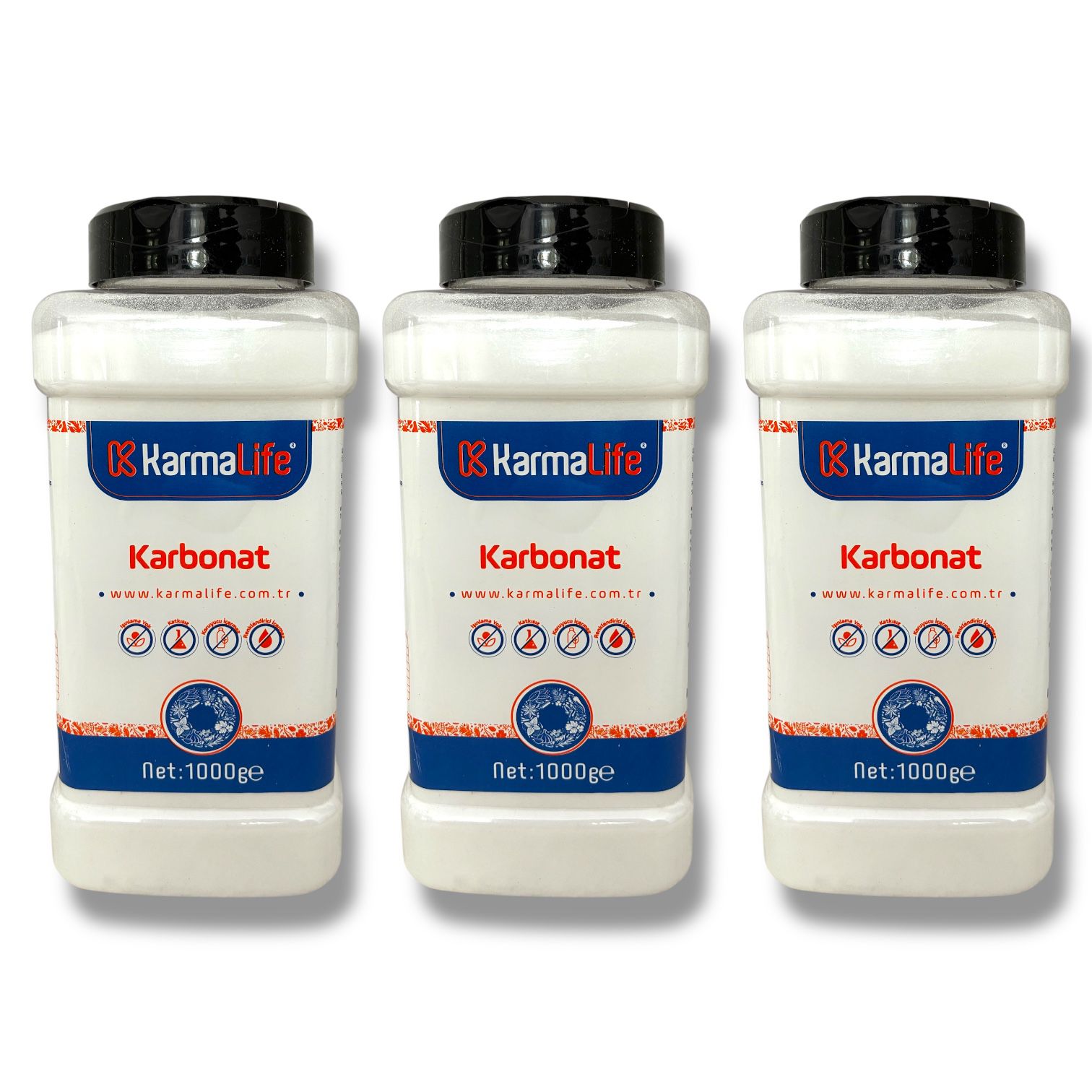Karbonat 1000gr 3'lü Set (Işınlamasız, Katkısız)
