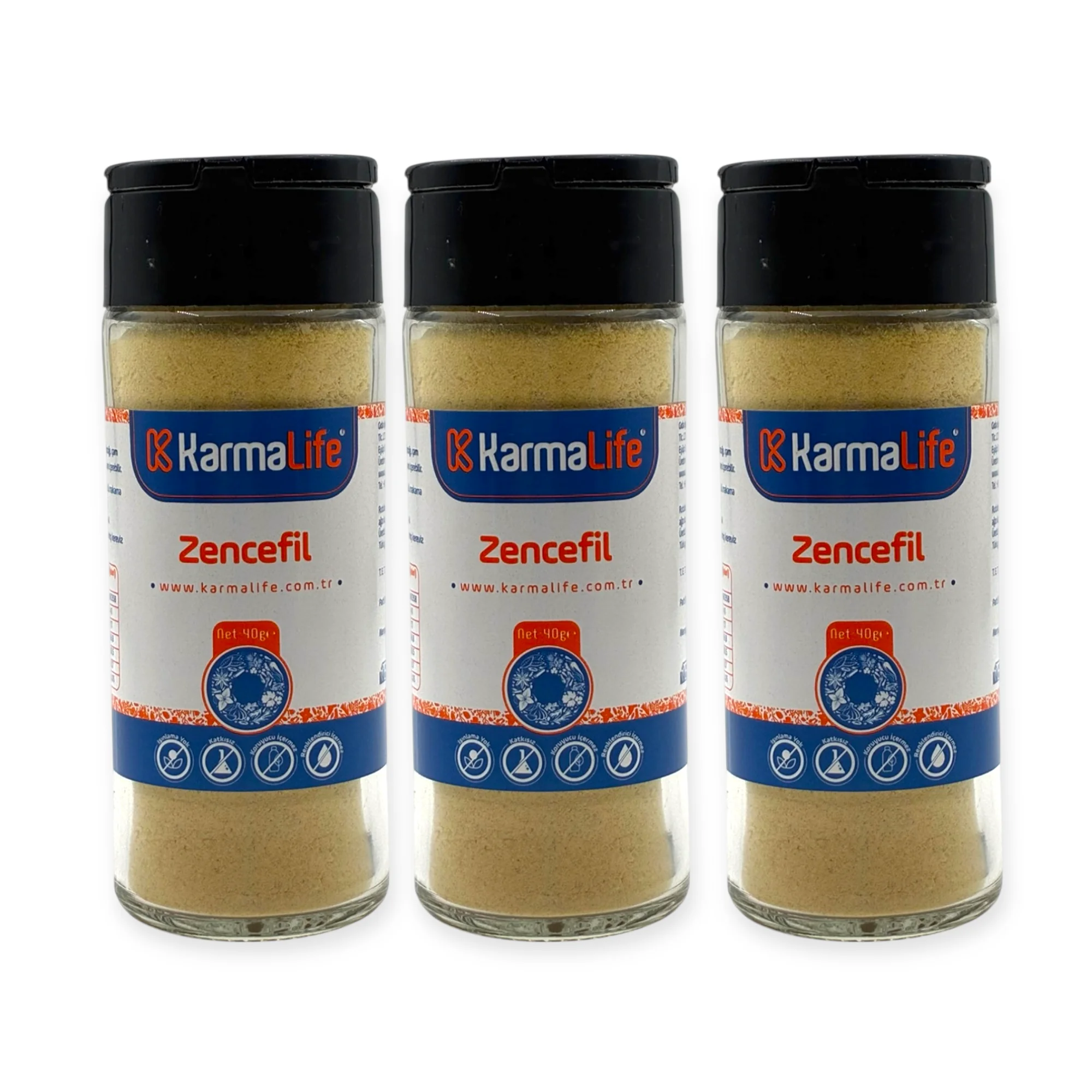 Doğal Zencefil Tozu 3'lü Set 45gr 