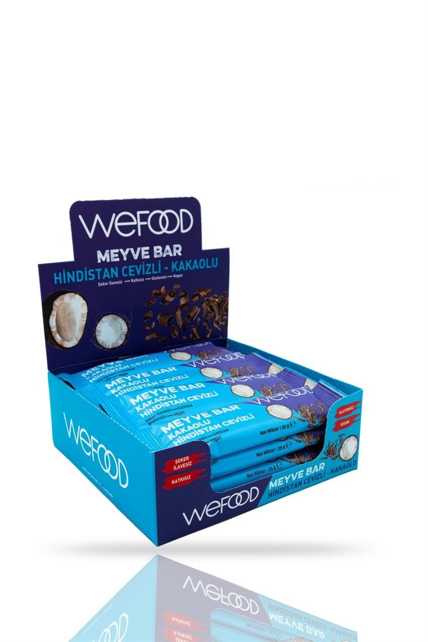 Wefood Meyve Bar Kakaolu&Hindistan Cevizli 35gr 12`Li