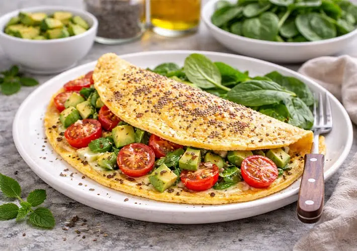 Chia Tohumlu Omlet Tarifi