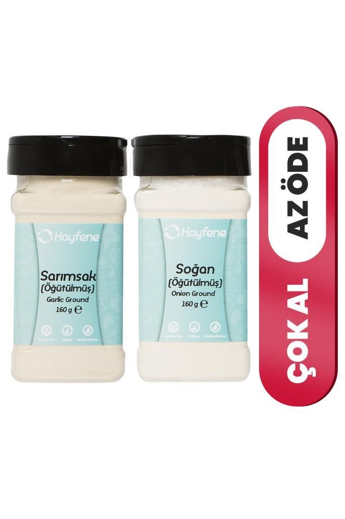 Sarımsak Toz 160 g + Soğan Toz 160 g - 2'li Set