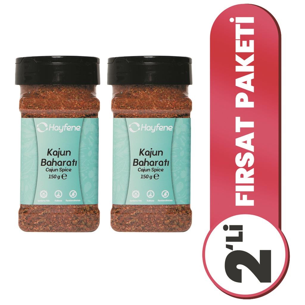 2'li Kajun Cajun Baharatı 150 G Baharat Seti