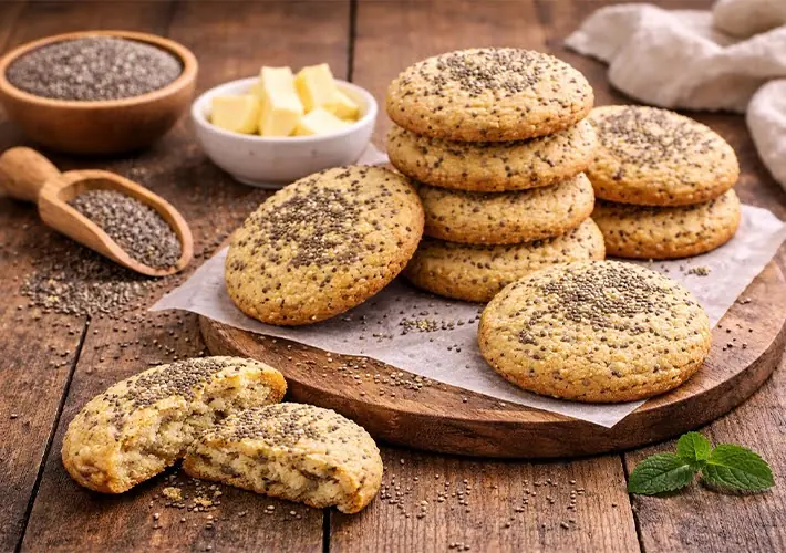 Chia Tohumlu Tuzlu Bisküvi Tarifi