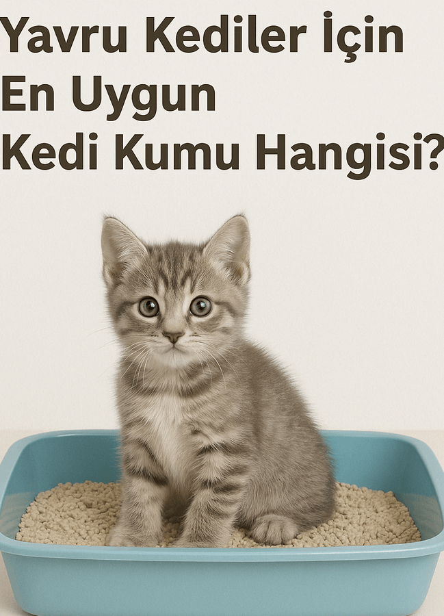 Yavru kediler için kum seçimi.