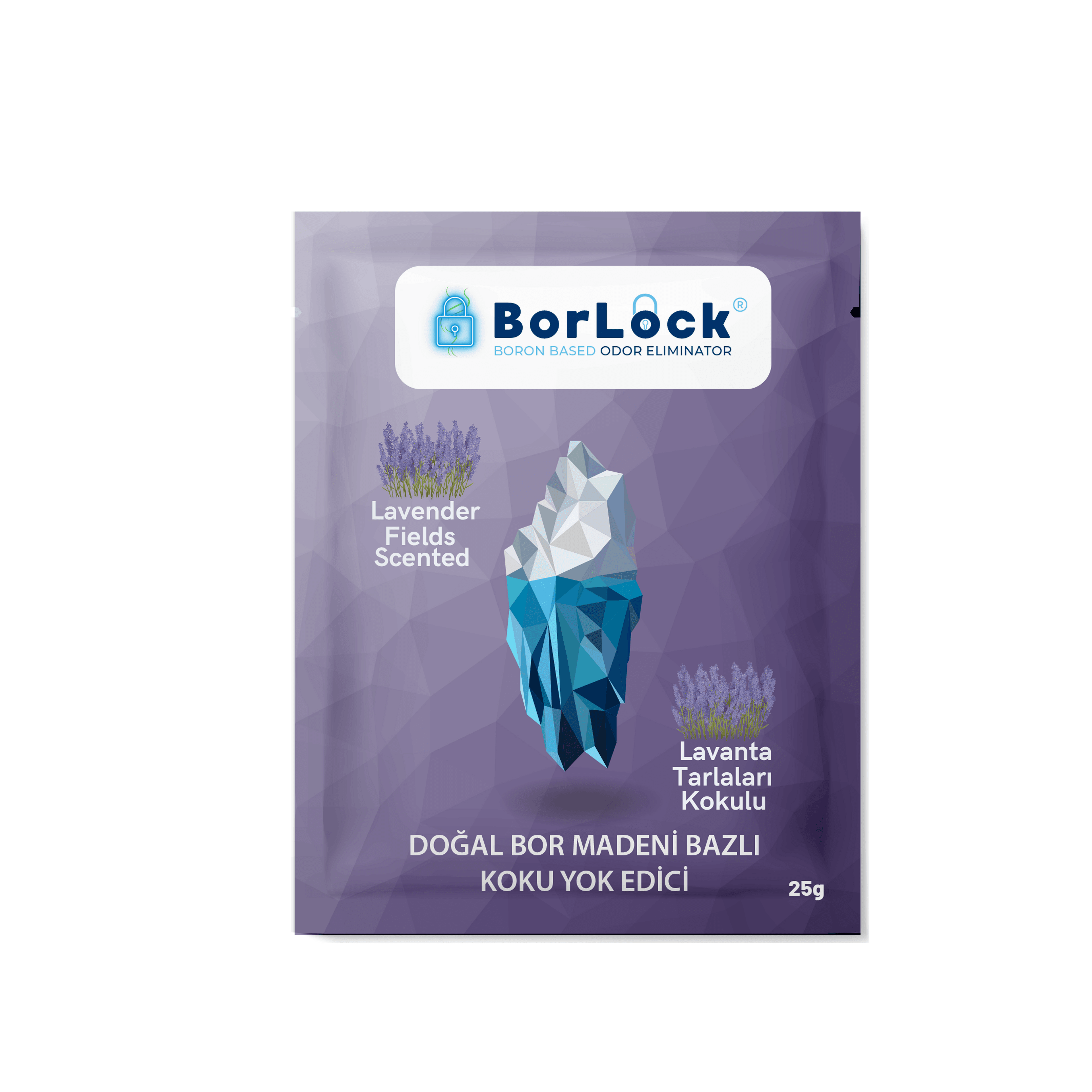 BorLock Lavanta Tarlaları Kokulu Koku Giderici 25g x 15 Adet