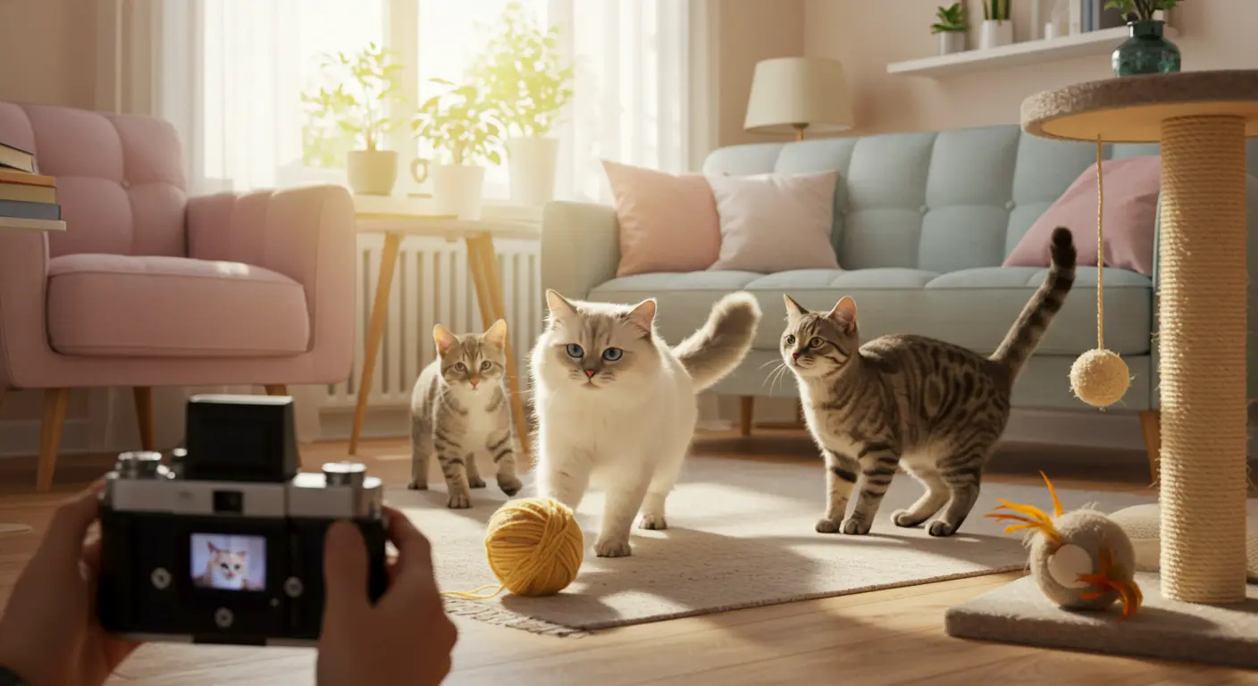 Topaklanan kedi kumu