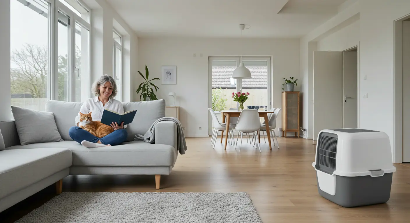 Topaklanan kedi kumu