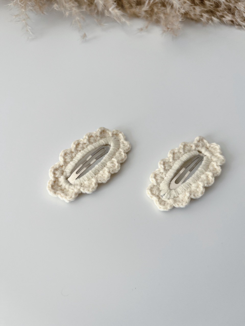 Knitted Snap Hair Clip