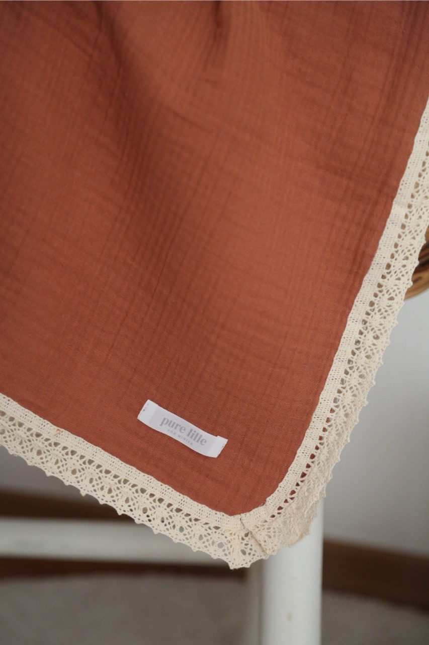 Baby 4-Layer Muslin Blanket - Brown