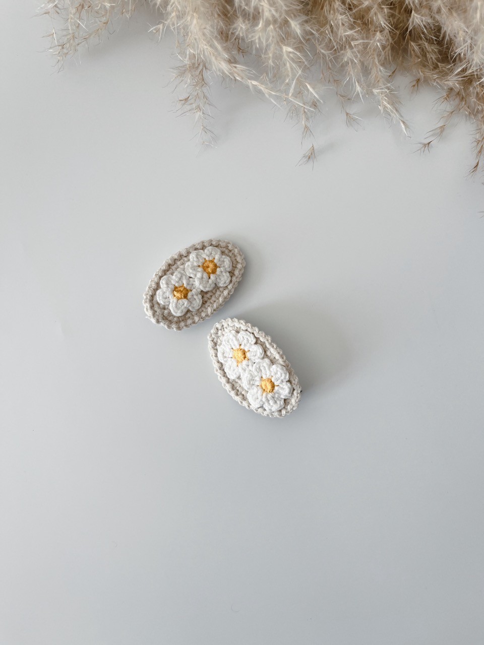 Daisy Hair Clip with a Clasp