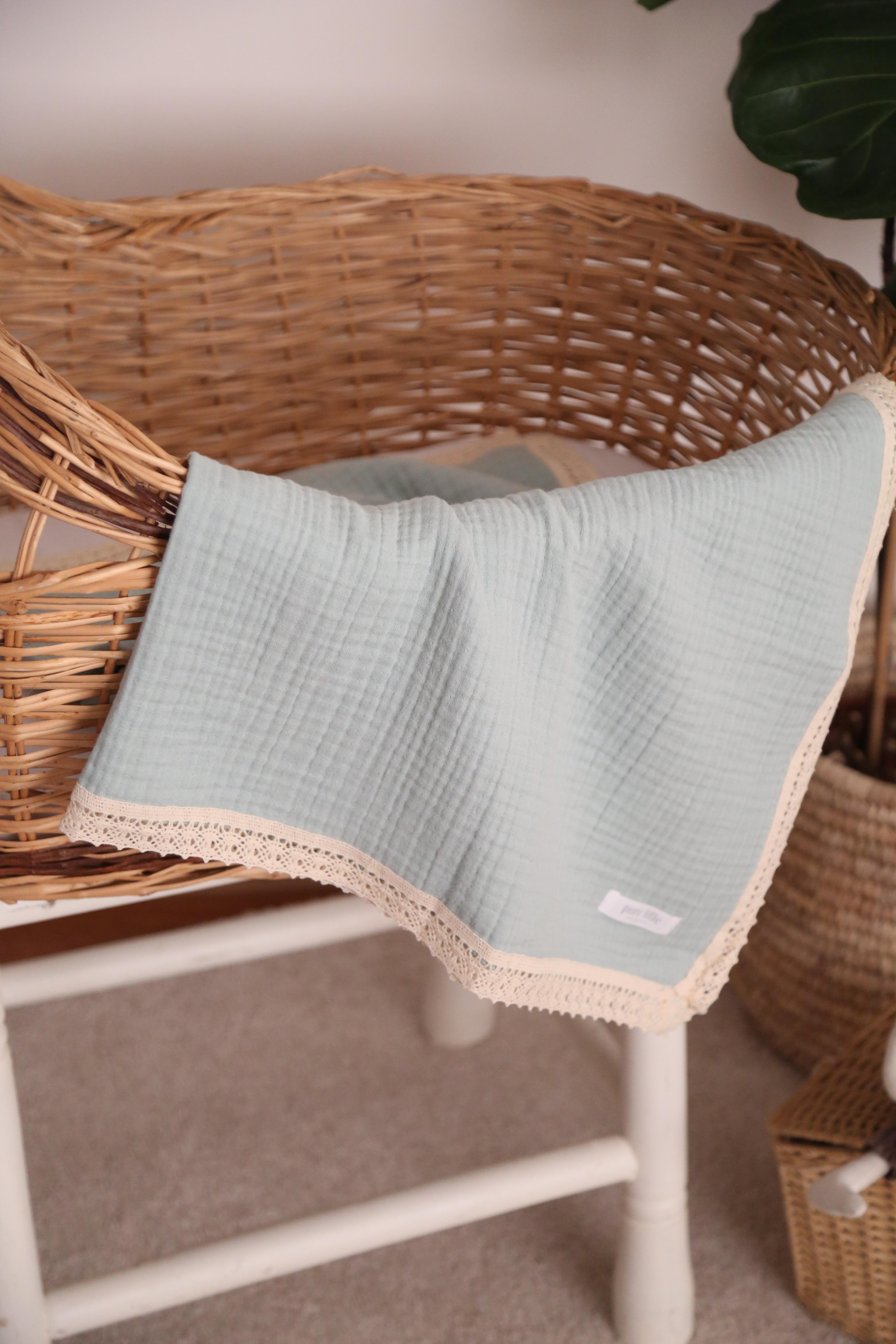 Baby 4-Layer Muslin Blanket - Mint