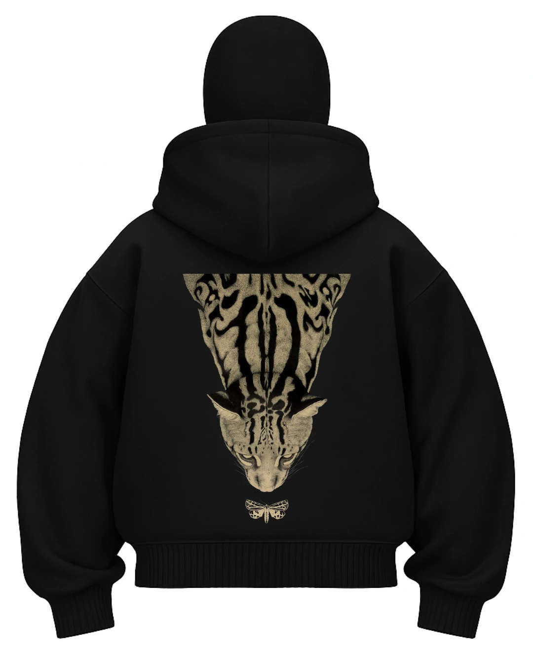 Nocturnal Reflection Ninjazip Hoodie Siyah