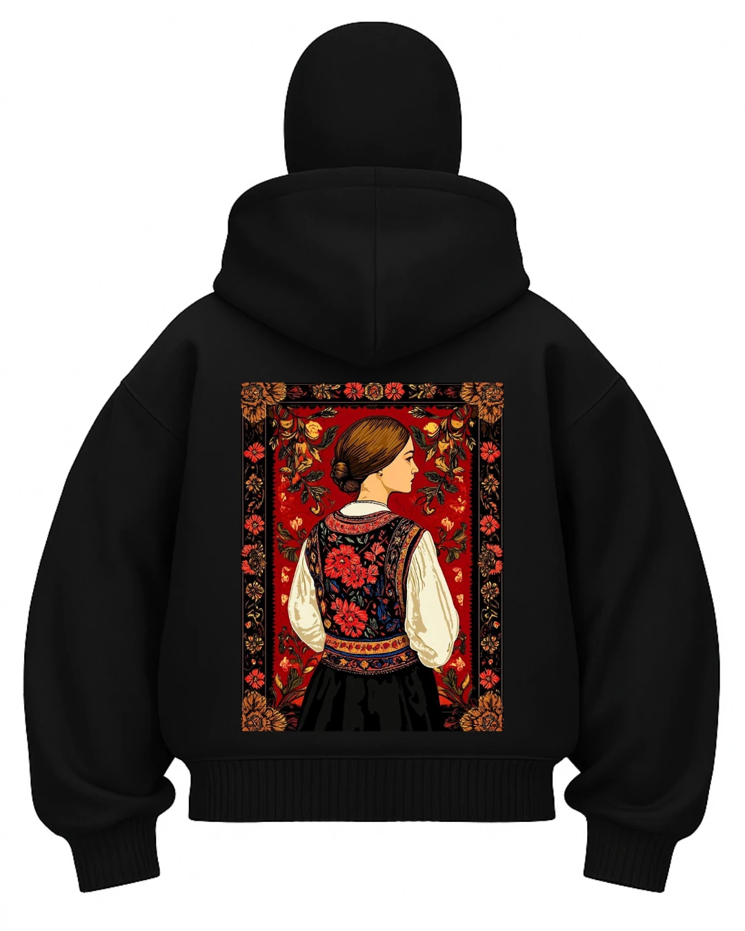 Red Spring Ninjazip Hoodie Siyah