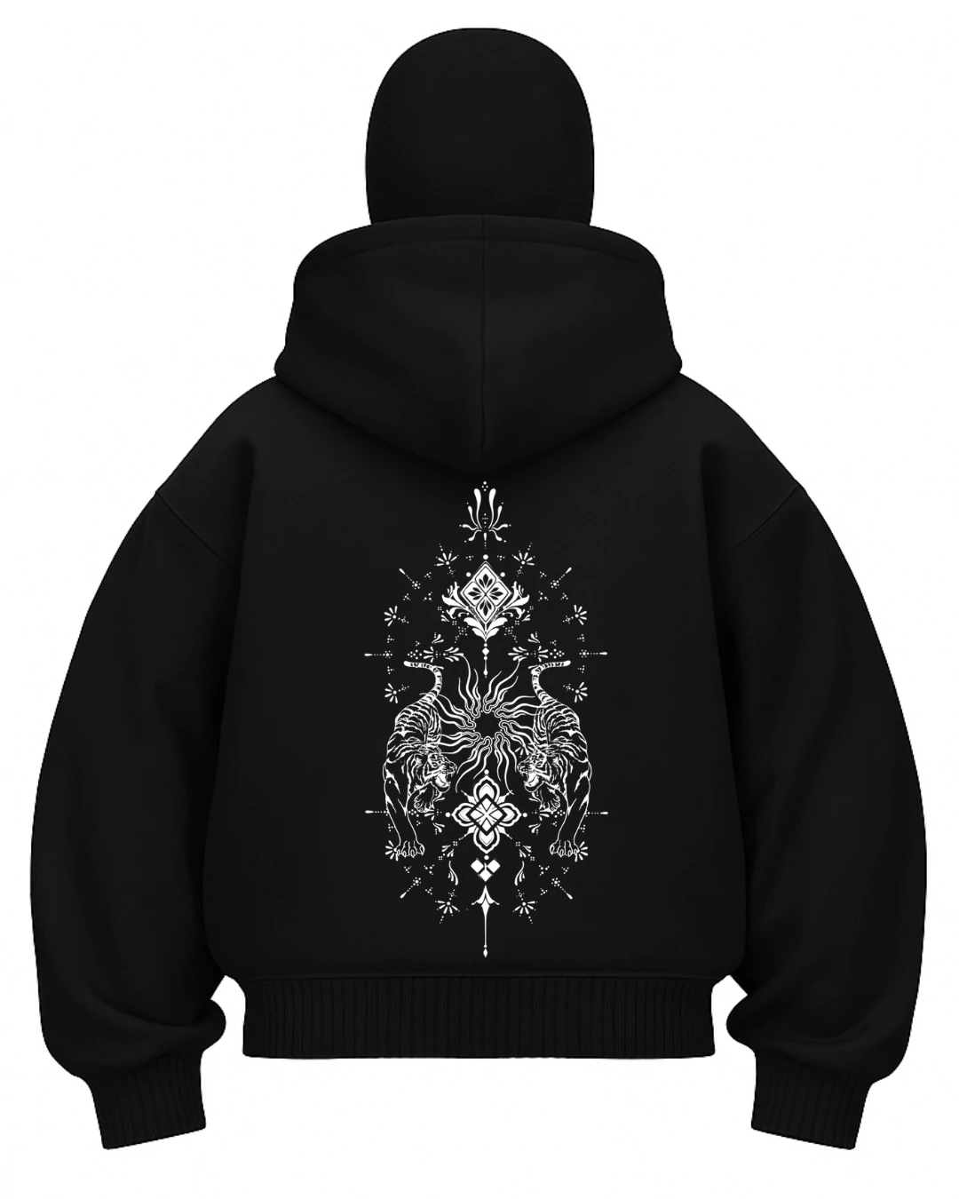 Anatolian Tiger Ninjazip Hoodie Siyah