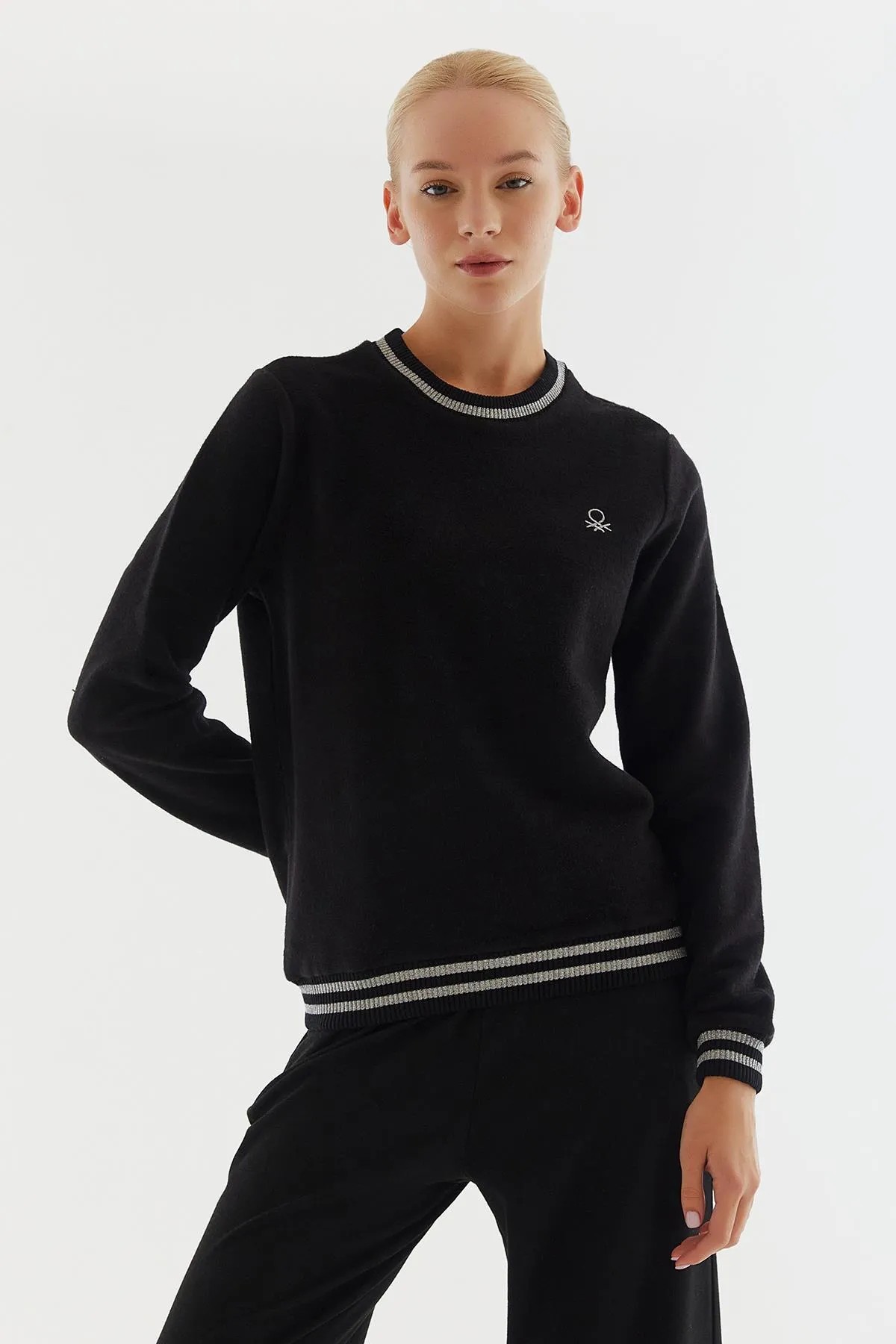 BENETTON Pijama Üstü Kadın BNT-W20785 72252 - Siyah