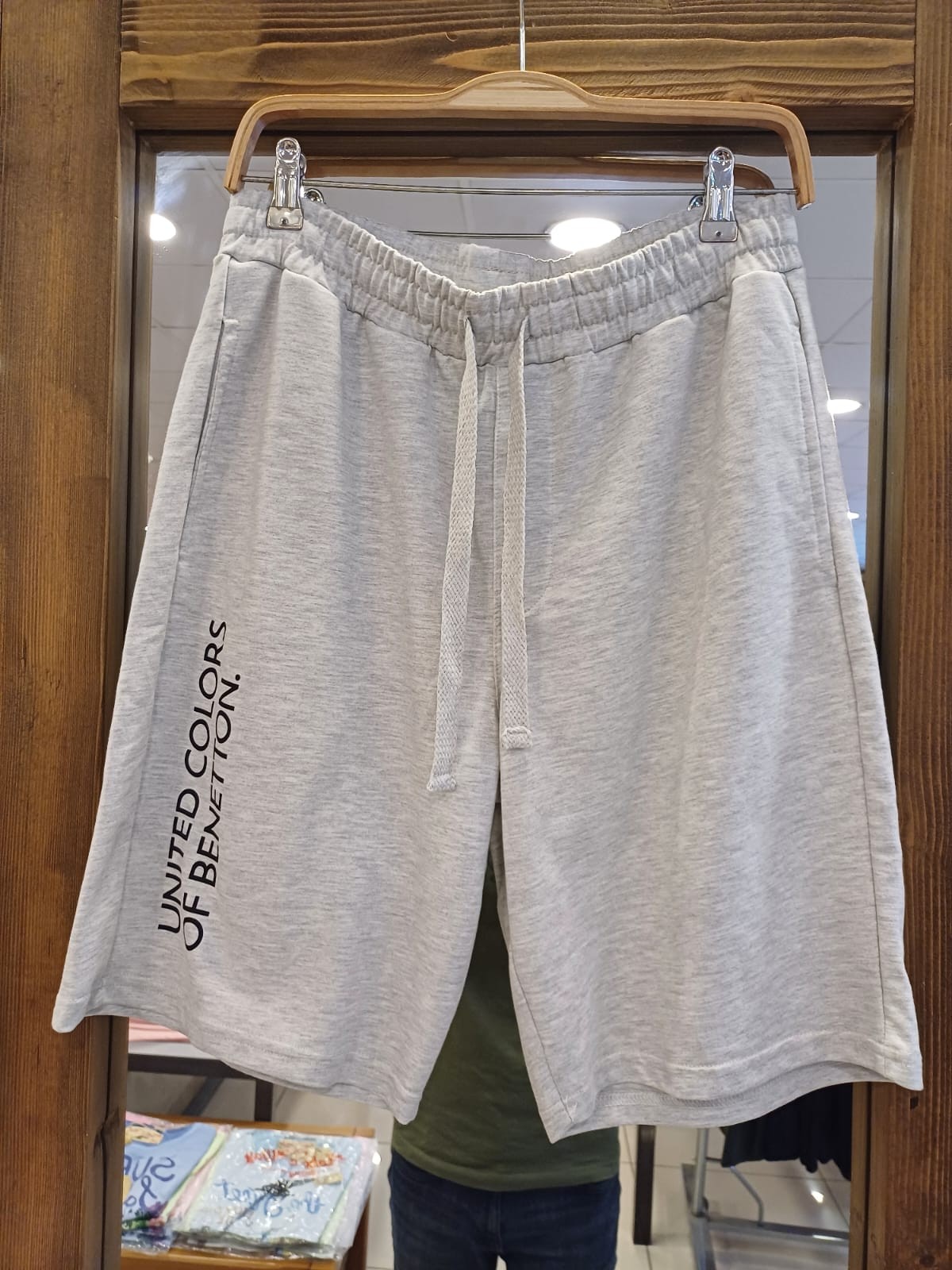 Benetton Erkek Şort Bnt-m20437 - gri-melanj