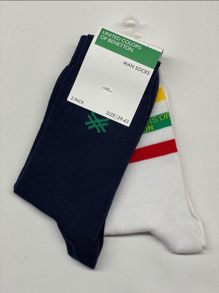Benetton Erkek İkili Çorap 39-43 Numara, 71277