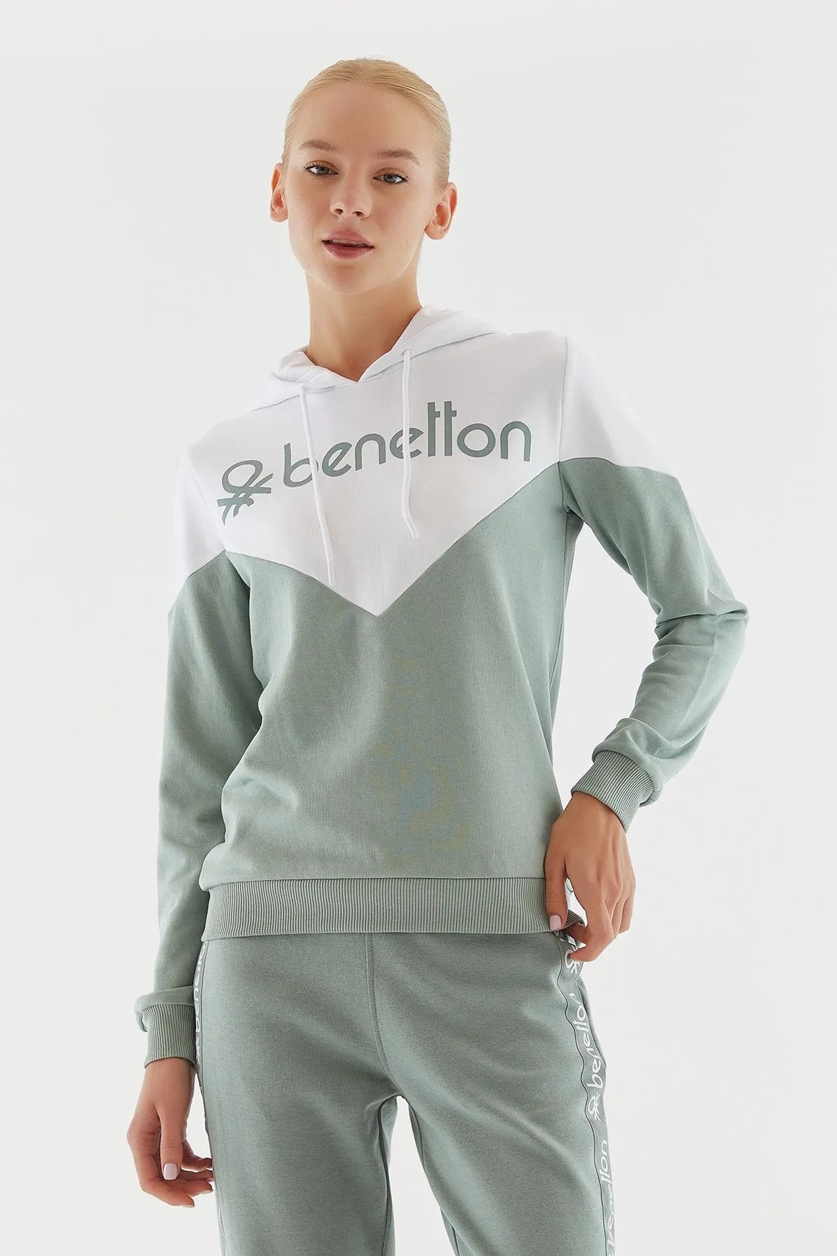 BENETTON Sweatshirt Kadın BNT-W20708 72246 - mint