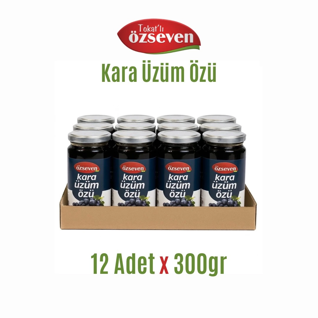 Özseven Kara Üzüm Özü 300gr (12’li Toptan Fırsat Paketi)