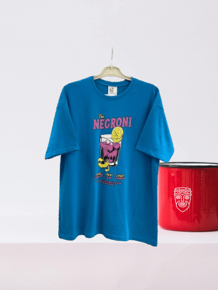 [SERİ]  Oversize T- Shirt - 20523 Mavi