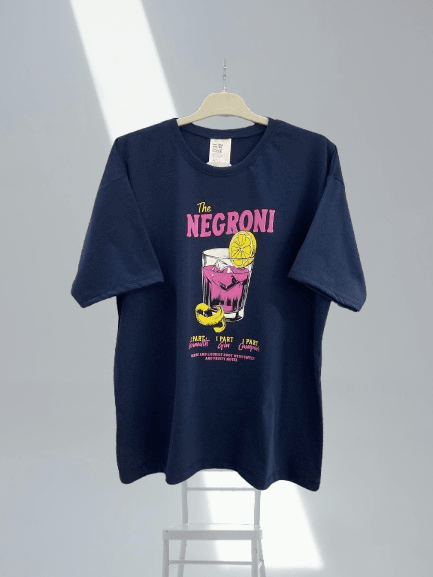 [SERİ]  Oversize T- Shirt - 20523 Lacivert