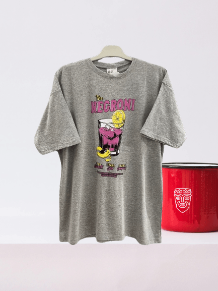 [SERİ]  Oversize T- Shirt - 20523 Gri