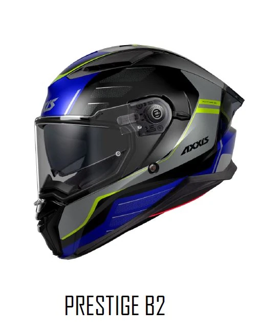 FALL FACE KASK,BEDEN: L, MAT MAVİ SİYAH GRİ AXXIS PANTHER SV PRESTIGE B2 MATT GRAY