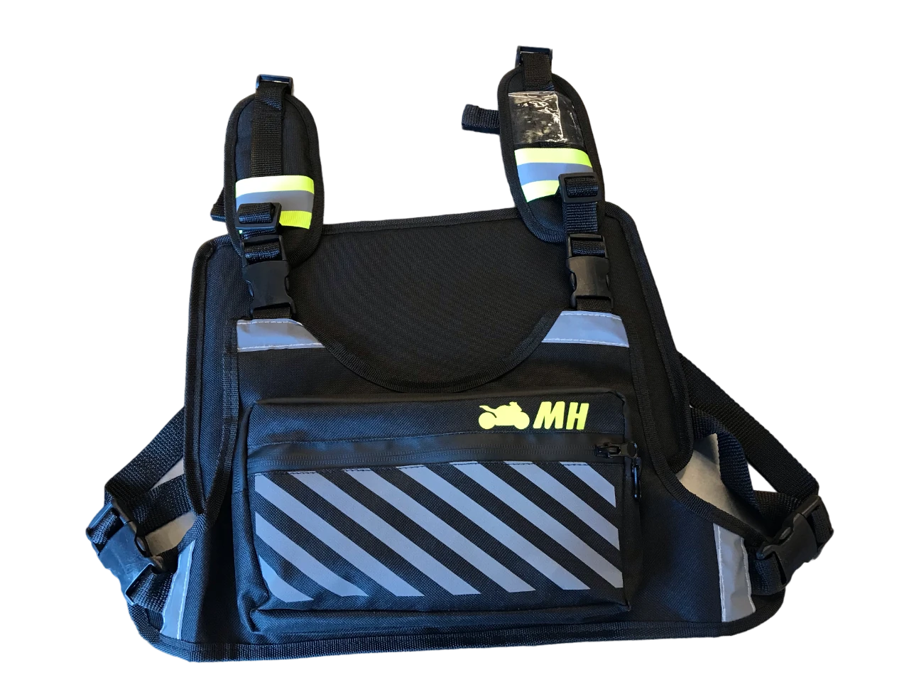 Reflektörlü Su Geçirmez Motorcu Göğüs Çantası