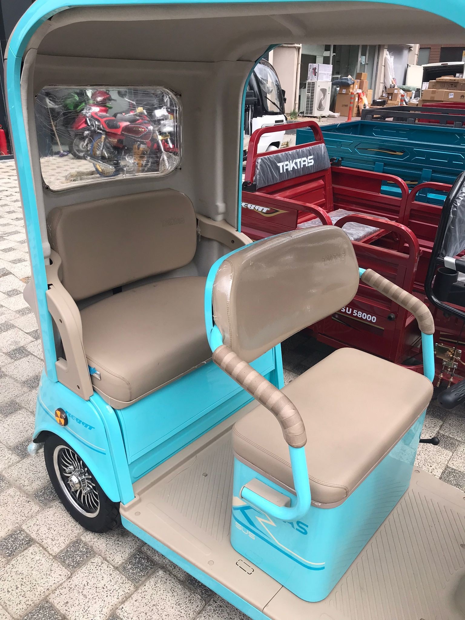 SU5 ÜÇTEKER ELEKTRİKLİ MOTORLUBİSİKLET TAKTAS