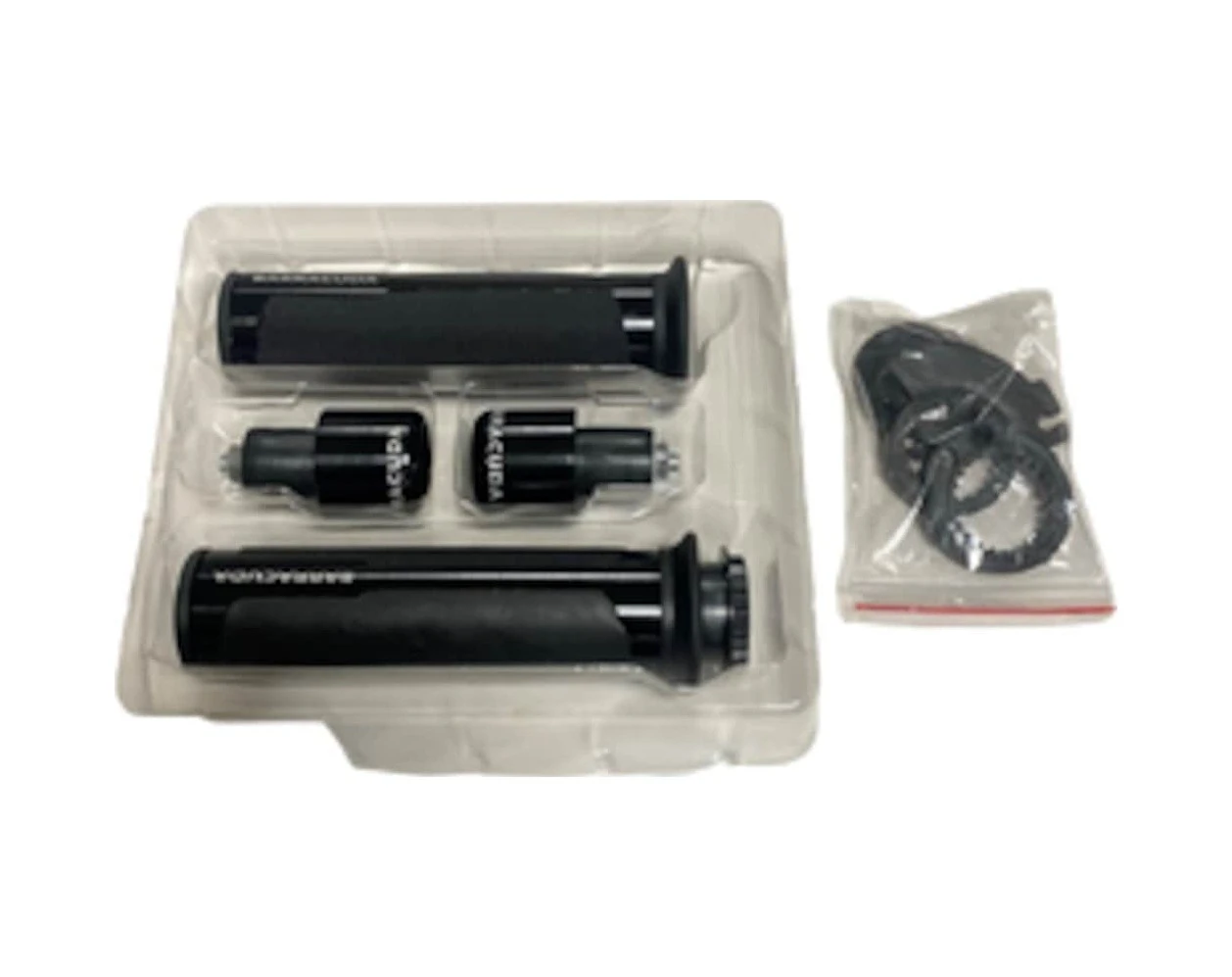 Motosiklet Elcik Ve Topuz Seti Siyah