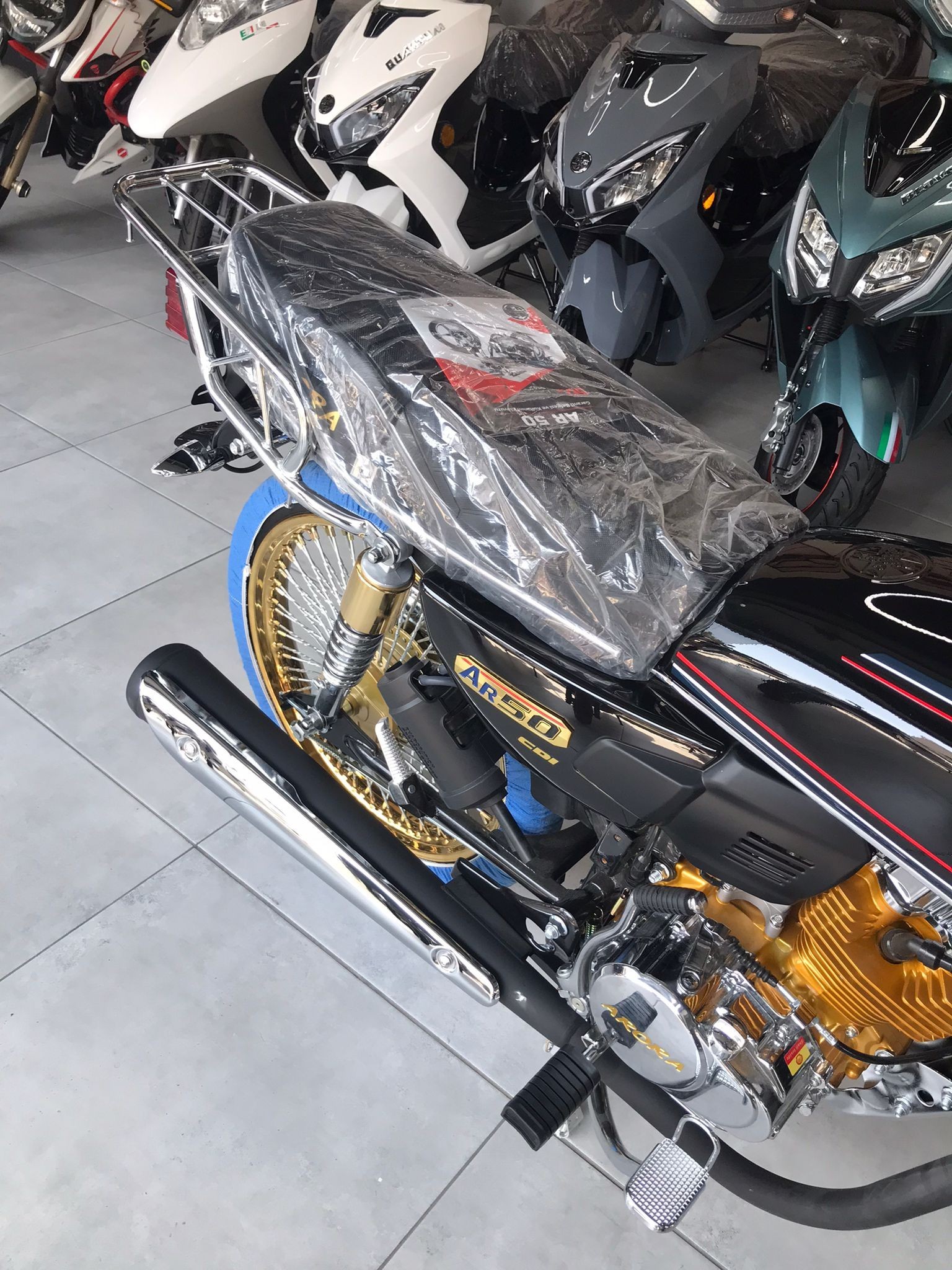 ARORA AR 50cc SiYAH TOURING MOTORLUBİSİKLET