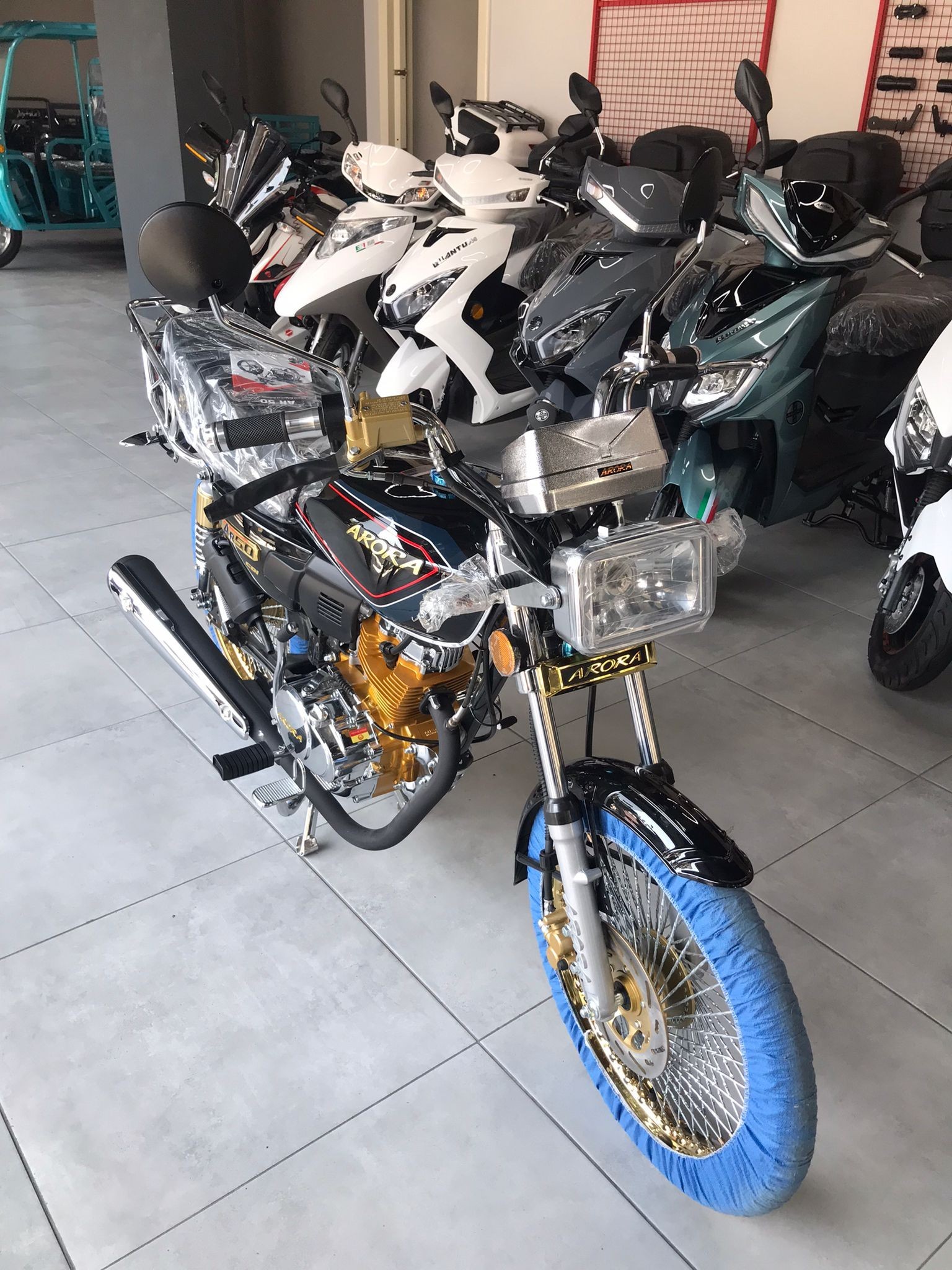 ARORA AR 50cc SiYAH TOURING MOTORLUBİSİKLET
