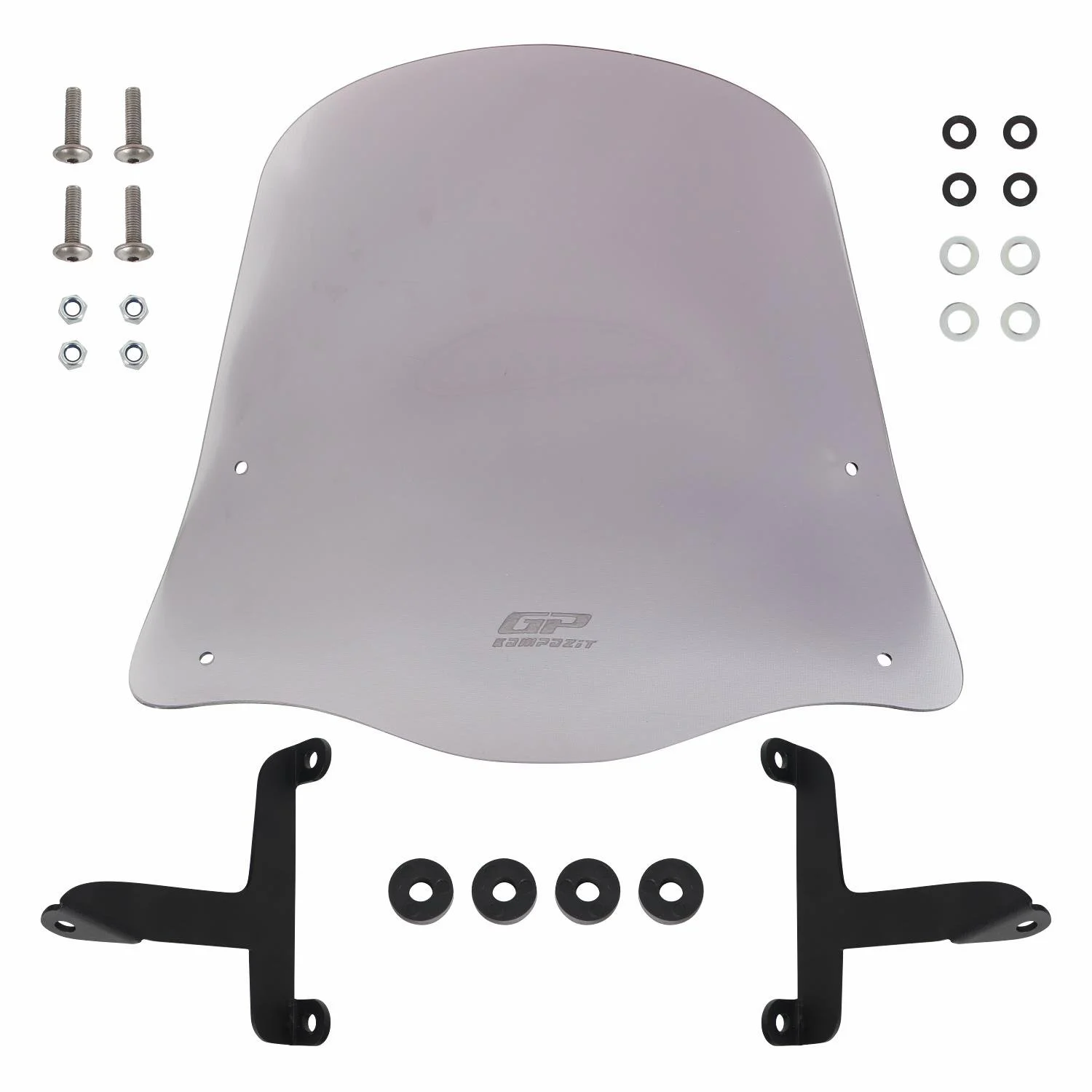 Scooter (siperlik tur) Ön Cam 42 cm 2020 Füme GP Kompozit