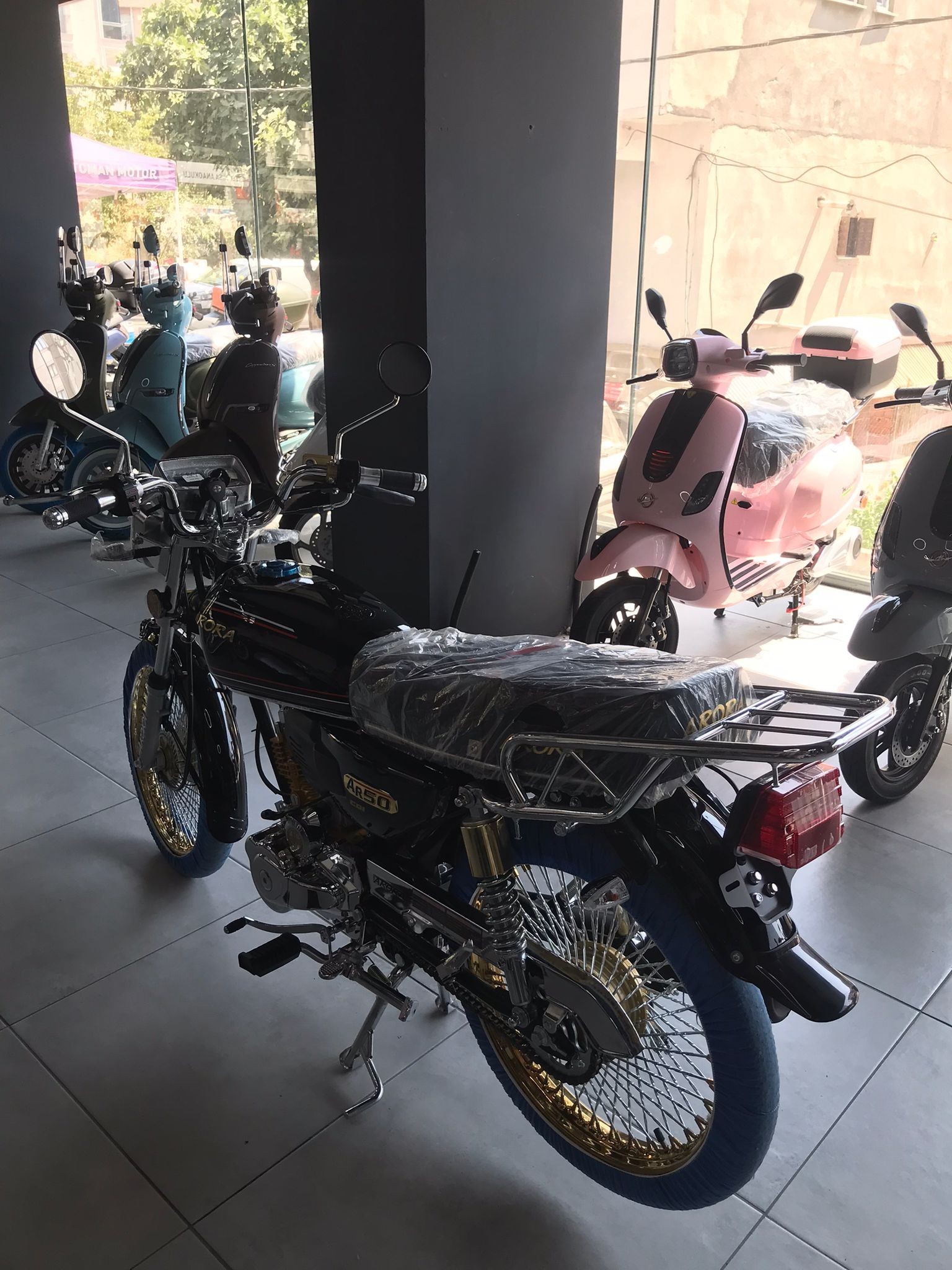 ARORA AR 50cc SiYAH TOURING MOTORLUBİSİKLET