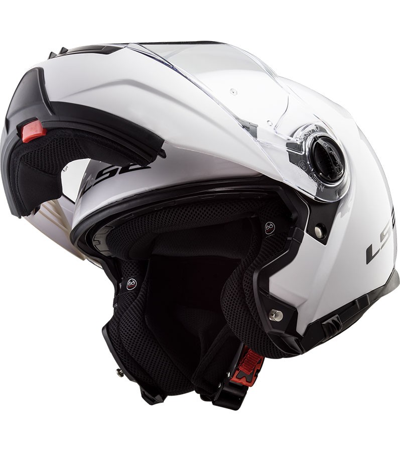 LS2 FF325 STROBE BEYAZ KASK M