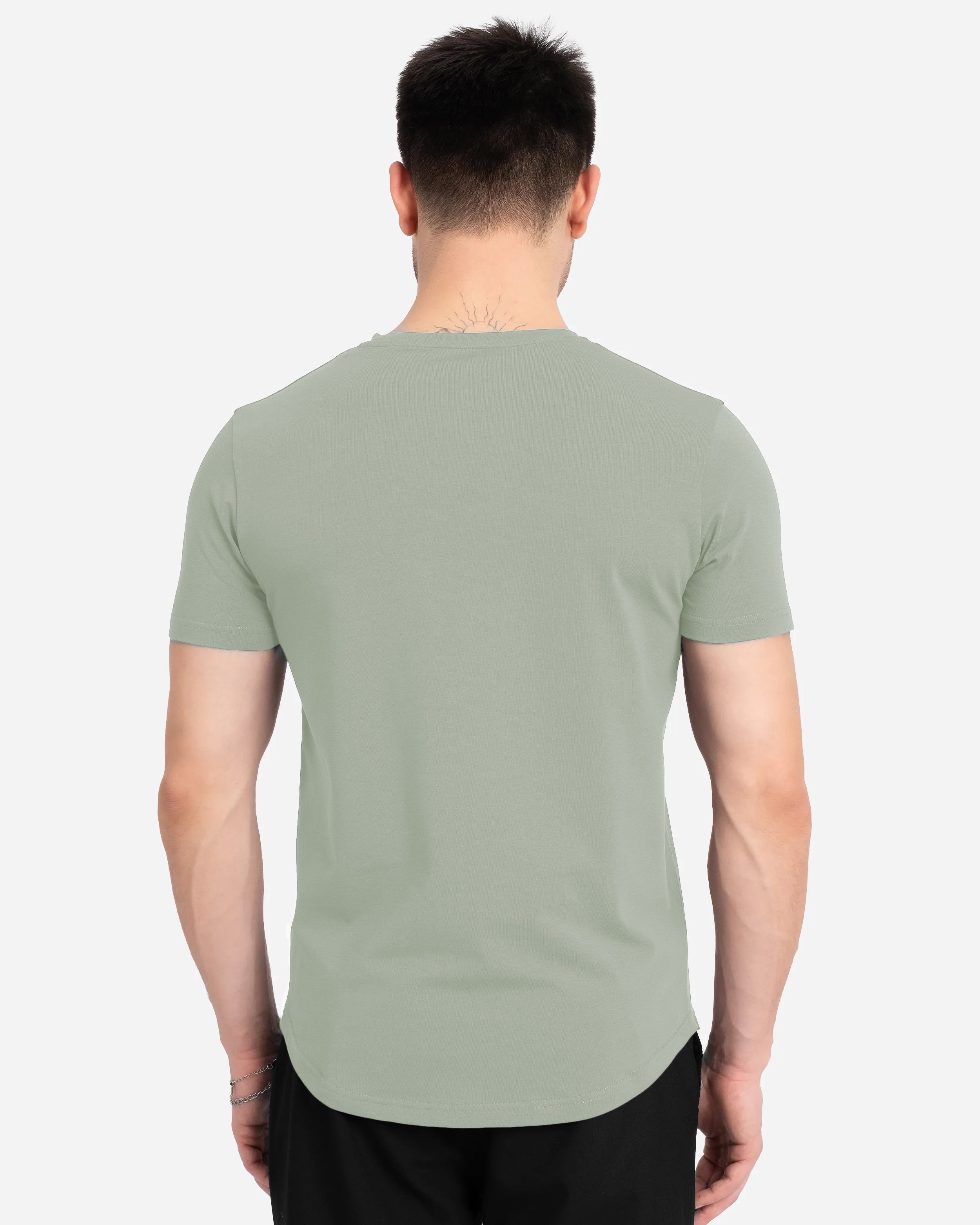 AD Erkek Yeşil Basic Tişört