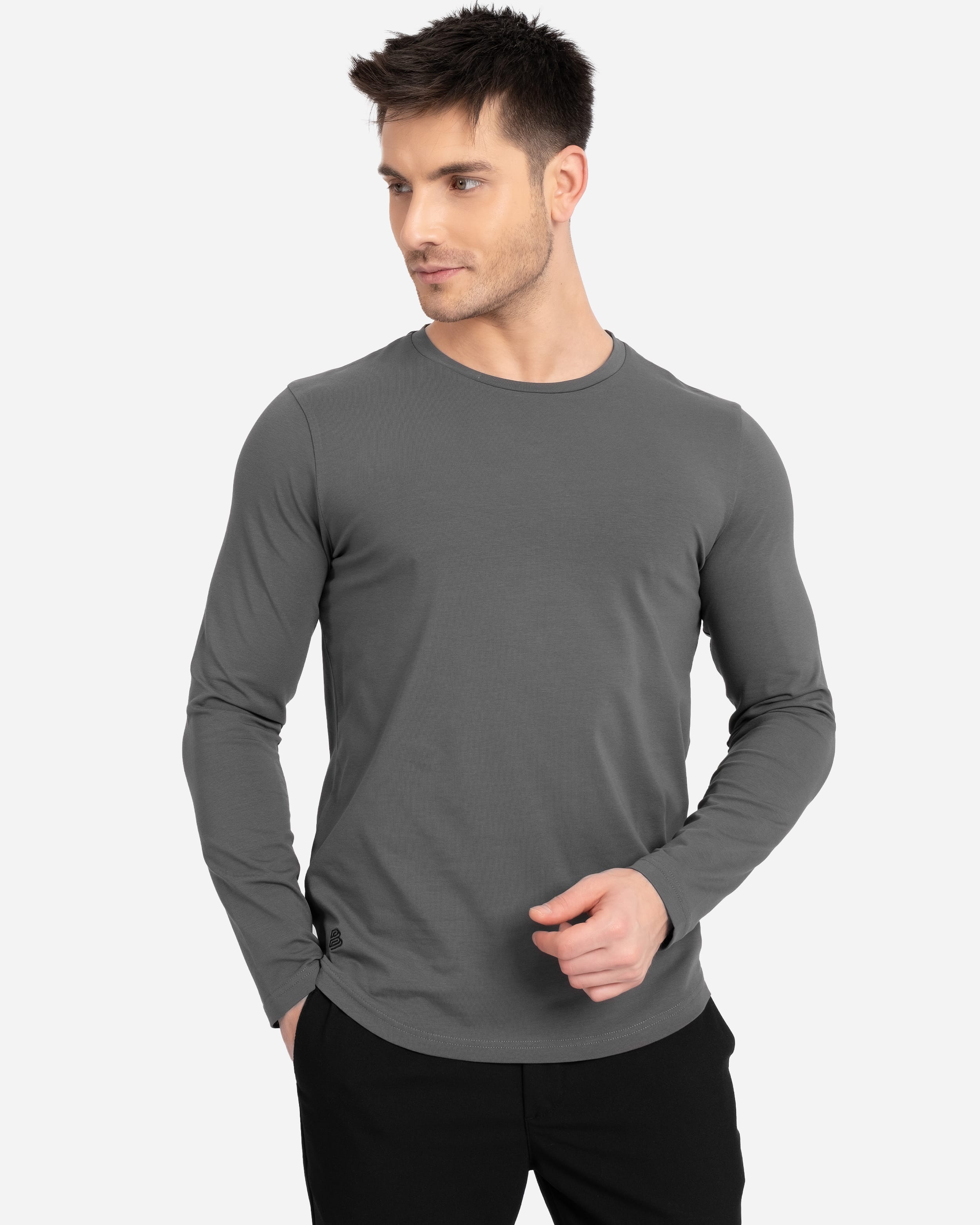 AD Erkek Gri Basic Sweatshirt (ÖN SİPARİŞ)