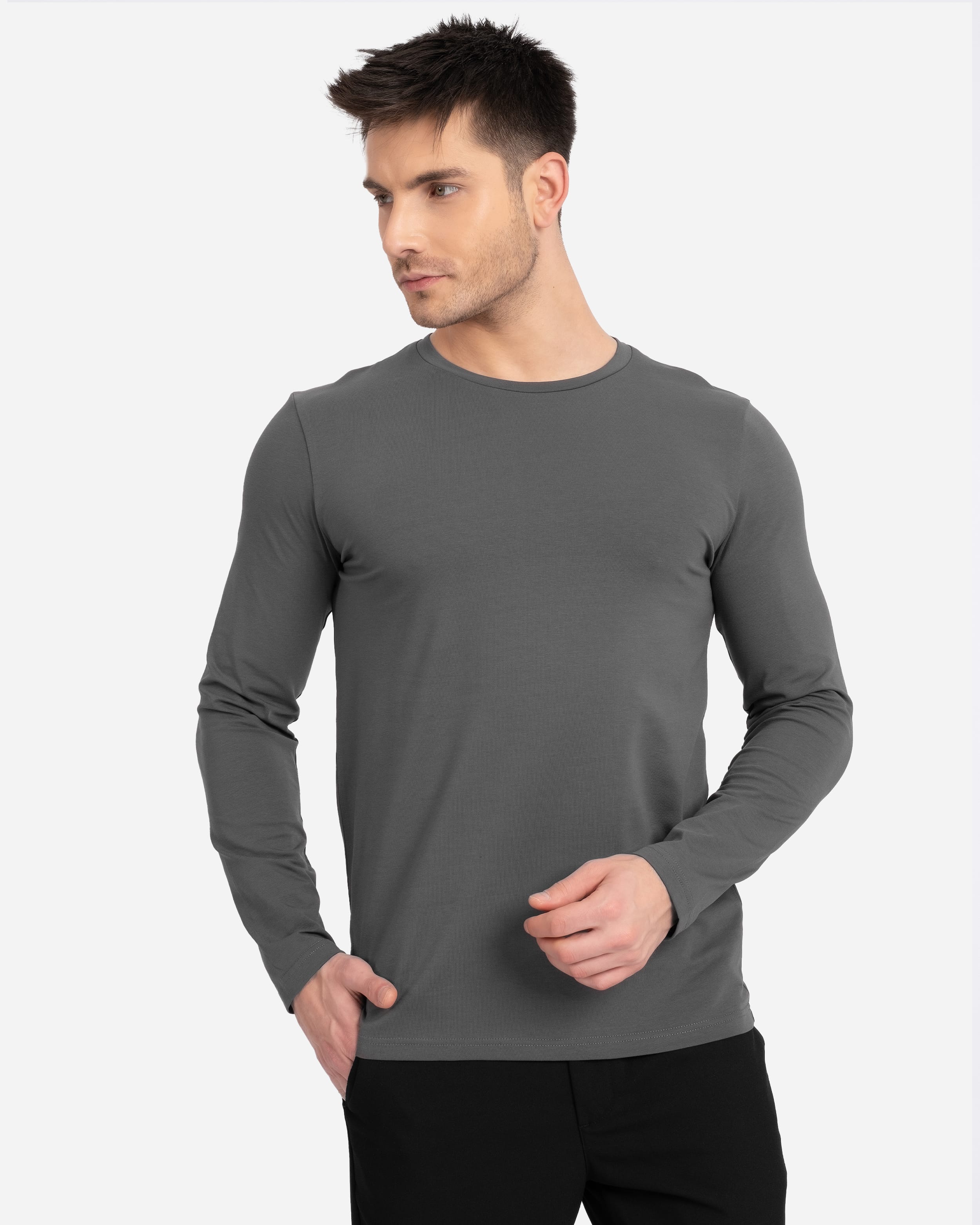 AL Erkek Gri Basic Sweatshirt (ÖN SİPARİŞ)
