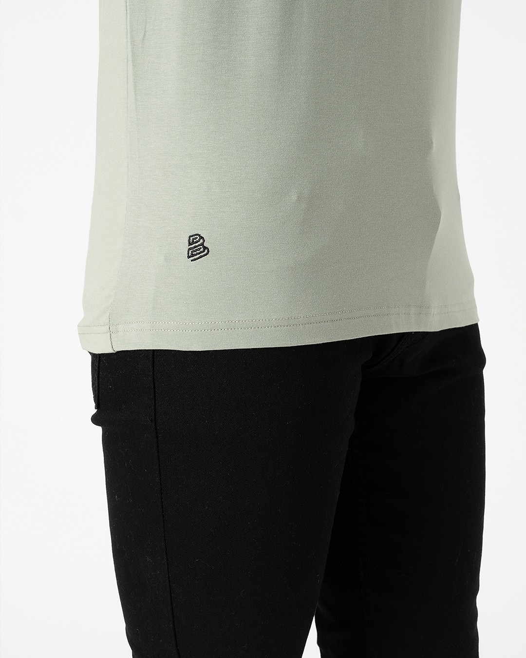 AL Men's Green Basic T-Shirt