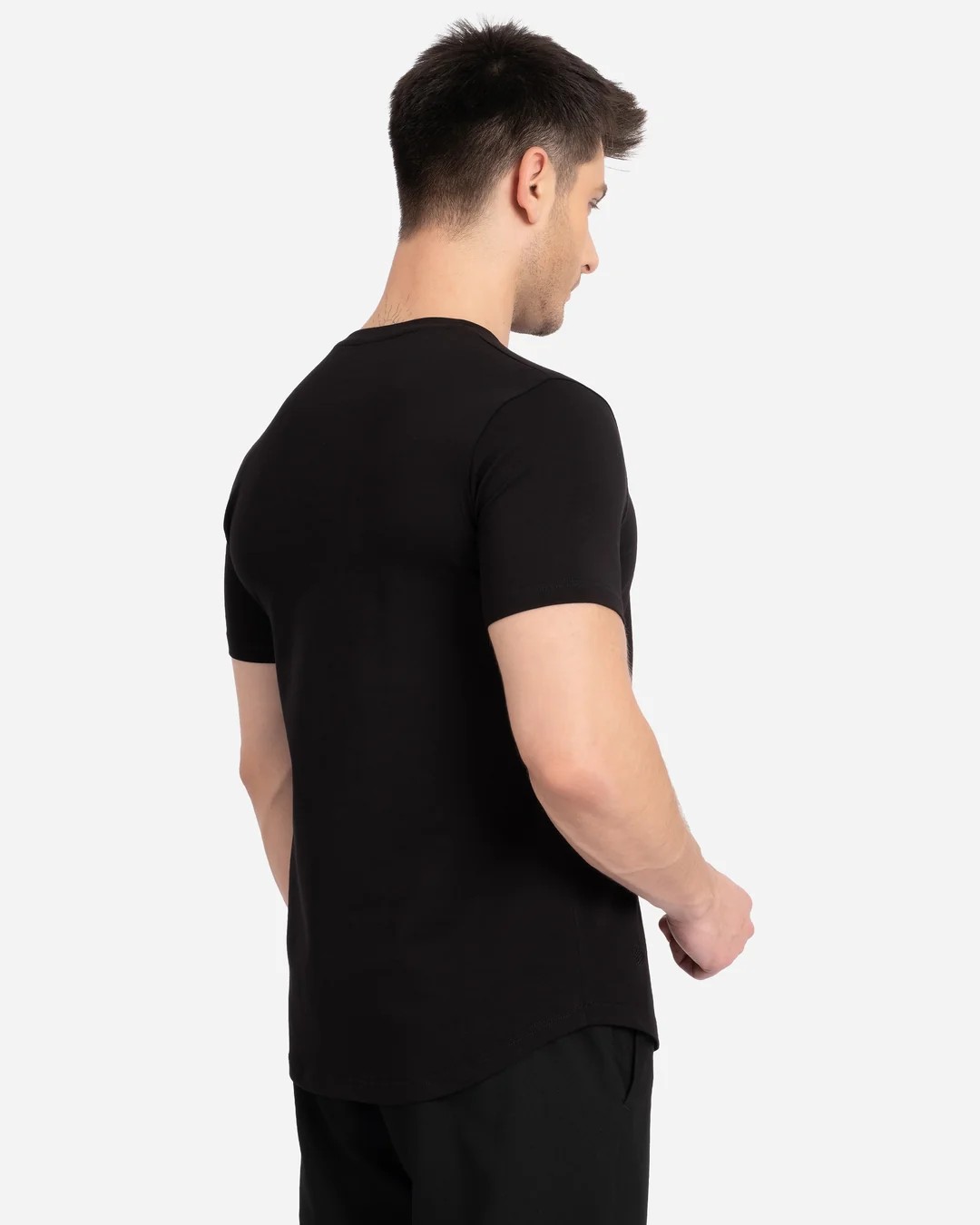 AD Erkek Siyah Tişört 3'lü Paket